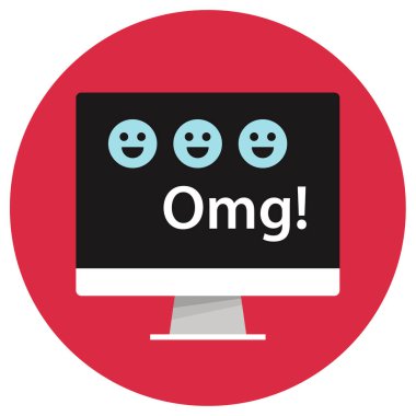 Aman Tanrım, modern simgenin vektör çizimi. 