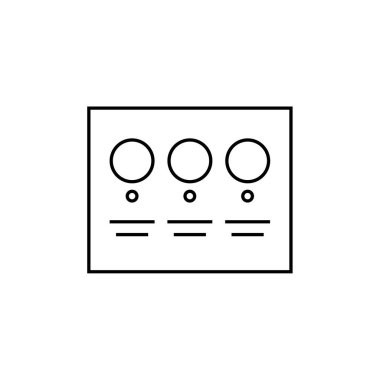 Kablolar modern simge, vektör illüstrasyonu