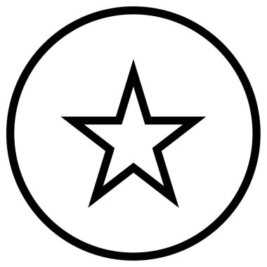 yıldız simgesi, vektör çizimi