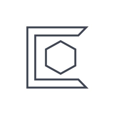 altıgenin vektör çizimi 