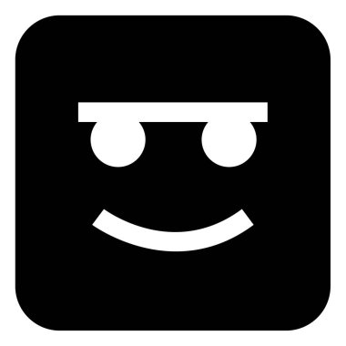 Web, vektör illüstrasyonu için üzgün emoji çizgisi simgesi 