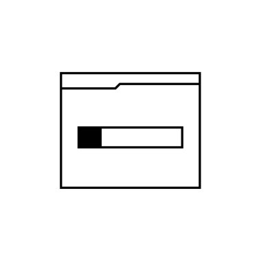 Kablo çerçeve simgesinin vektör illüstrasyonu