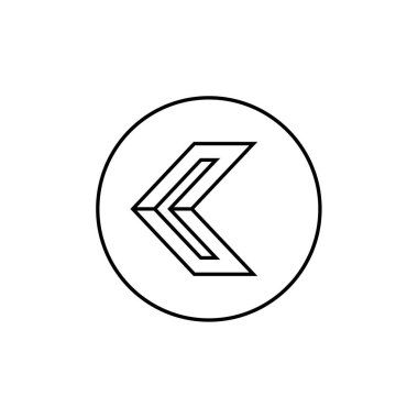 ok, web basit simgesi illüstrasyonu