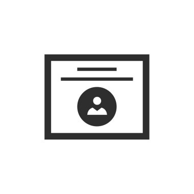 Kullanıcı profil simgesi vektör resimleme arkaplanı 