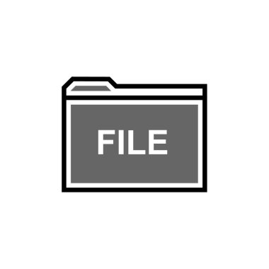 dosya adı simgesi vektör illüstrasyonu