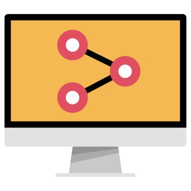 veri web simgesi, vektör illüstrasyonunu paylaş