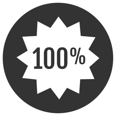 İndirim simgesi, vektör illüstrasyonu