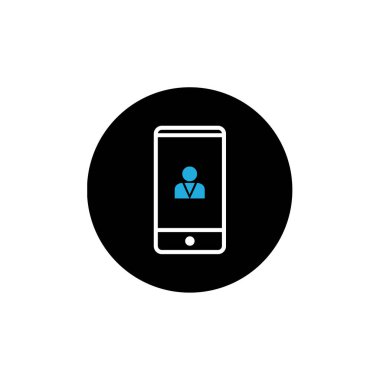 akıllı telefon simgesi basit vektör illüstrasyonu