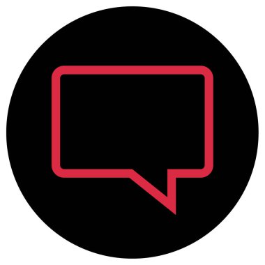 SMS ve Metin Mesajlaşması ikon vektör illüstrasyonu