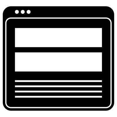 Web sitesi ve uygulama tasarımı için tarayıcı vektör simgesi 