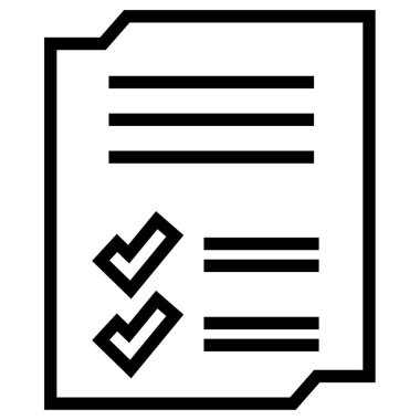 Belge. Web simgesi basit illüstrasyon