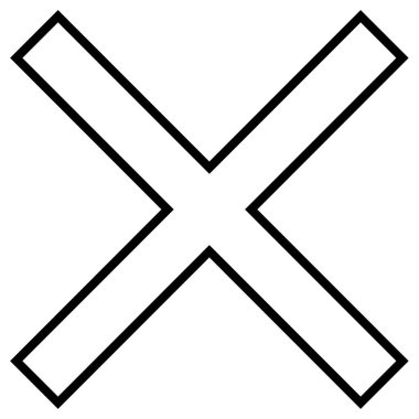 Ağ için çapraz simge vektör illüstrasyonu, beyaz üzerinde izole 