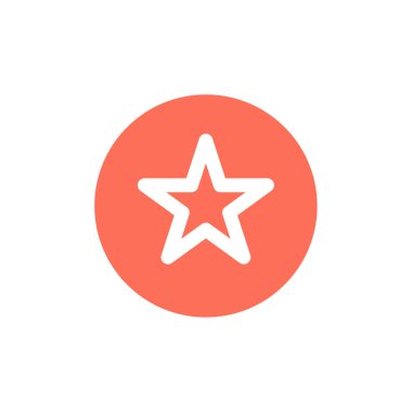 yıldız simgesi vektör illüstrasyonu