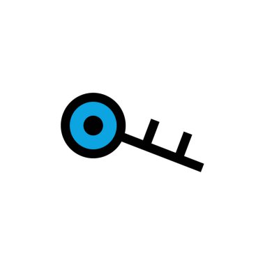 Anahtar simgesi vektör illüstrasyonu