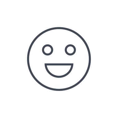 yüz simgesi, vektör illüstrasyonu 