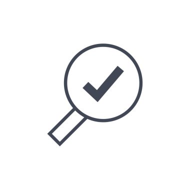 büyüteç simgesini, vektör, illüstrasyon 