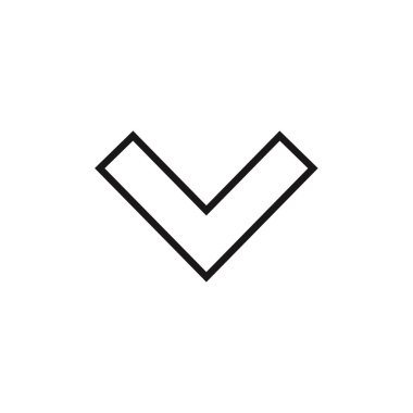 ok, web basit simgesi illüstrasyonu