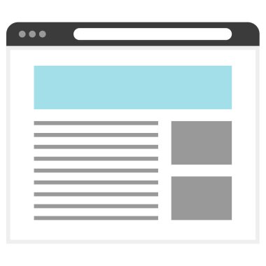 Kablo çerçevesi. Web simgesi basit illüstrasyon