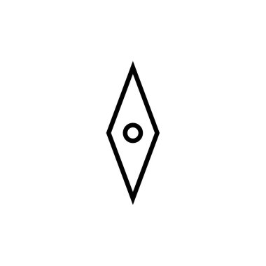pusula logo resimleme izole vektör işaret sembolü 