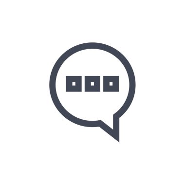 metin ampul simgesi, sohbet için ileti şablonu