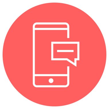 akıllı telefon simgesi basit vektör illüstrasyonu