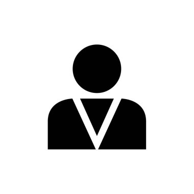 kullanıcı avatarı basit simge, vektör illüstrasyonu