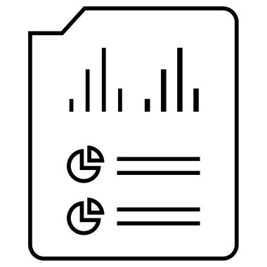 iş raporu simgesi basit illüstrasyon