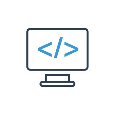 Programlama simgesinin vektör illüstrasyon tasarımı 