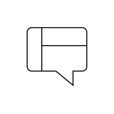 SMS ve Metin Mesajlaşması ikon vektör illüstrasyonu