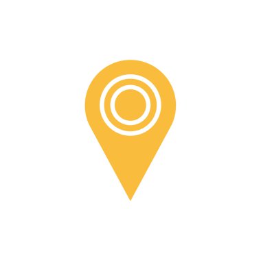 Gezinti PIN basit simgesi, vektör çizim