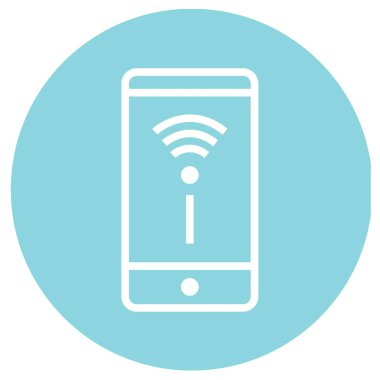 Kablosuz. Web simgesi basit tasarım 