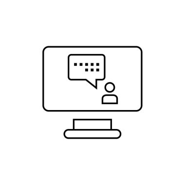 Metin Mesajlaşma simgesi vektör illüstrasyonu