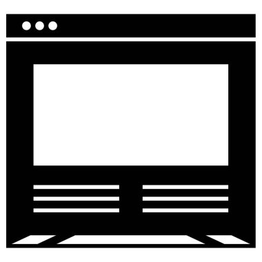 Kablo çerçevesi. Web simgesi basit illüstrasyon