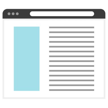 Kablo çerçevesi. Web simgesi basit illüstrasyon