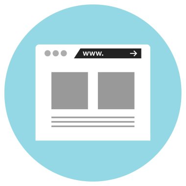 Beyaz arkaplanda arayüz simgesi tasarla 