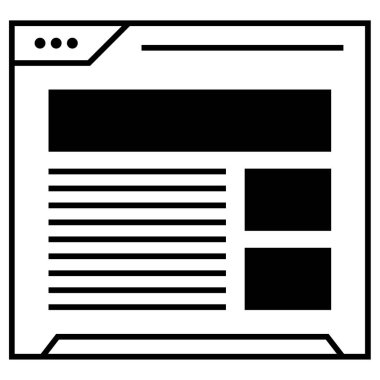 Kablo çerçeve simgesinin vektör illüstrasyonu