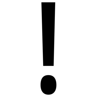  Ünlem işareti simgesi vektör çizim