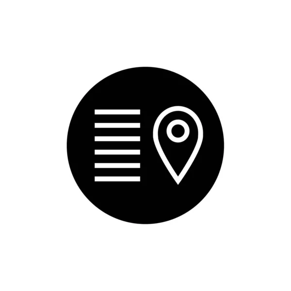 Location Icon Vector Isolated White Background Your Web Mobile App — Archivo Imágenes Vectoriales