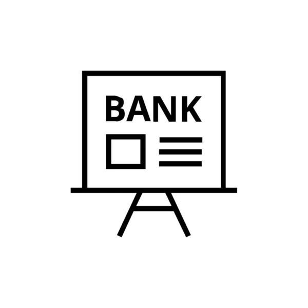 Banco Ilustração Vetorial Simples — Vetor de Stock