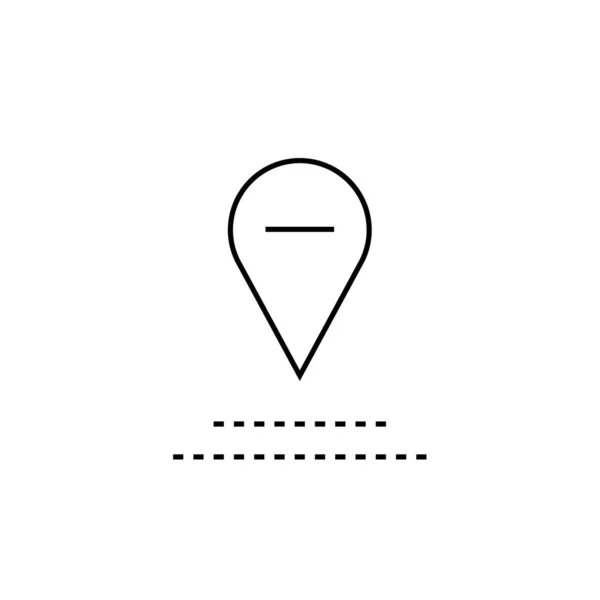 Location Icon Vector Isolated White Background Your Web Mobile App — Stock vektor