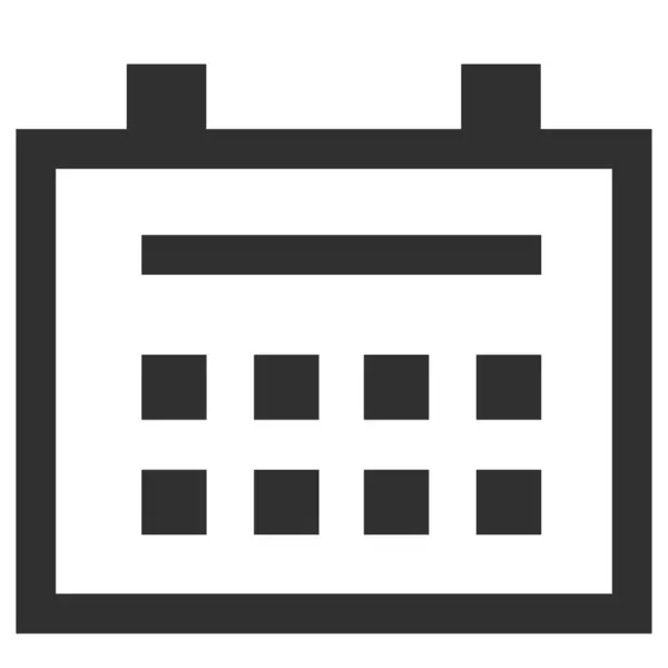 Значок Календаря Векторна Ілюстрація — стоковий вектор
