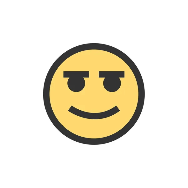 Emoji Símbolo Expressão Facial Ícone Emoticon Ilustração Vetorial —  Vetores de Stock