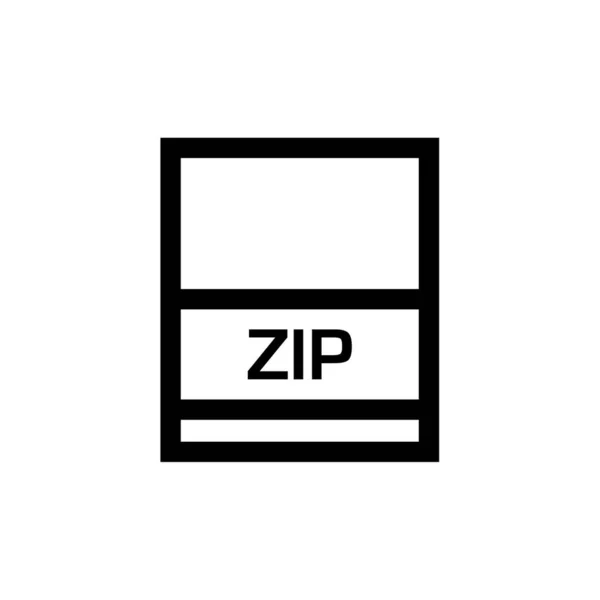Zip Estensione Nome Del Documento — Vettoriale Stock