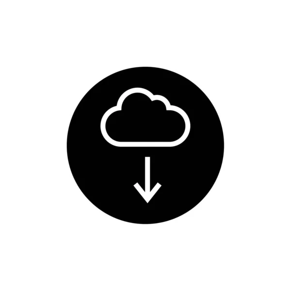 Icône Téléchargement Cloud Illustration Vectorielle — Image vectorielle