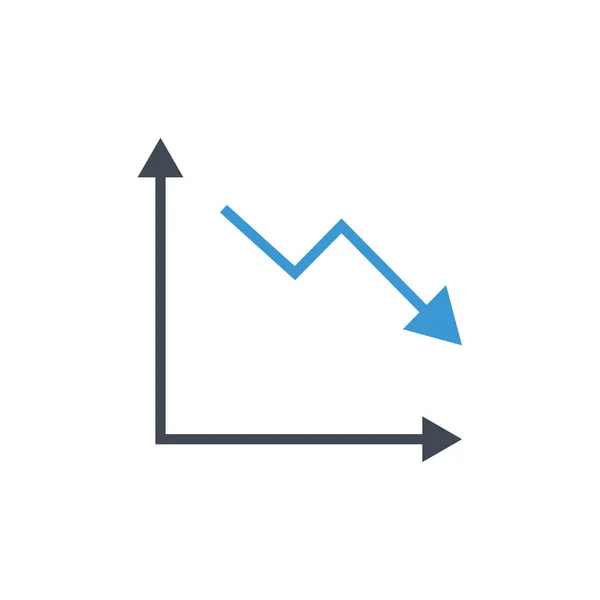 Business Chart Icon Vector Illustration Design — Stock Vector