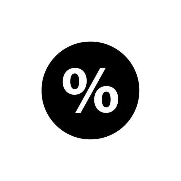 Illustrazione Del Vettore Tasso Percentuale — Vettoriale Stock