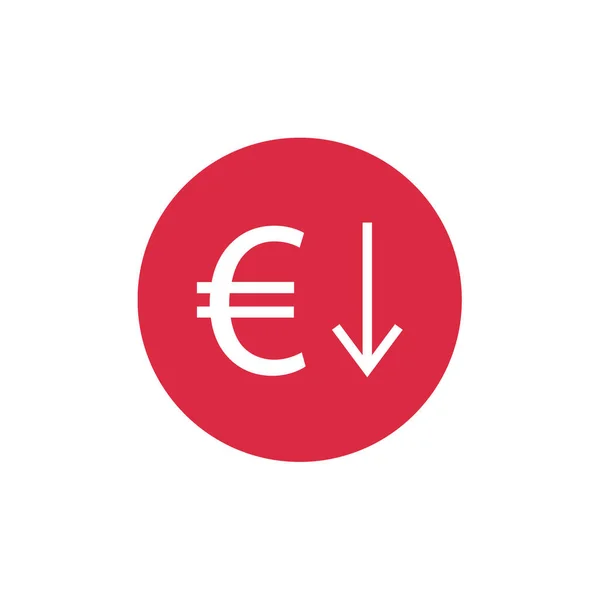 ユーロ通貨のアイコン ベクトル図 — ストックベクタ
