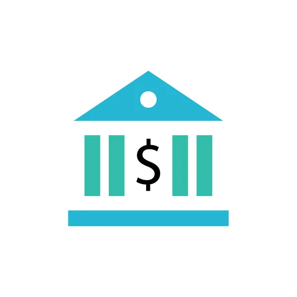 銀行の単純なベクトル図 — ストックベクタ