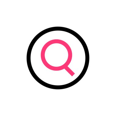 Arama simgesi vektör illüstrasyonu 