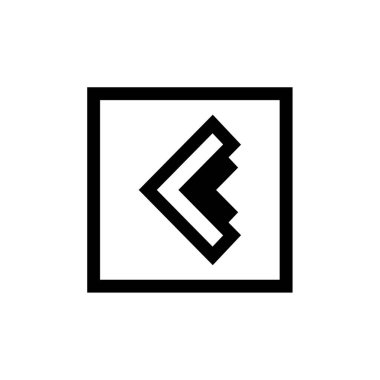 ok, web basit simgesi illüstrasyonu